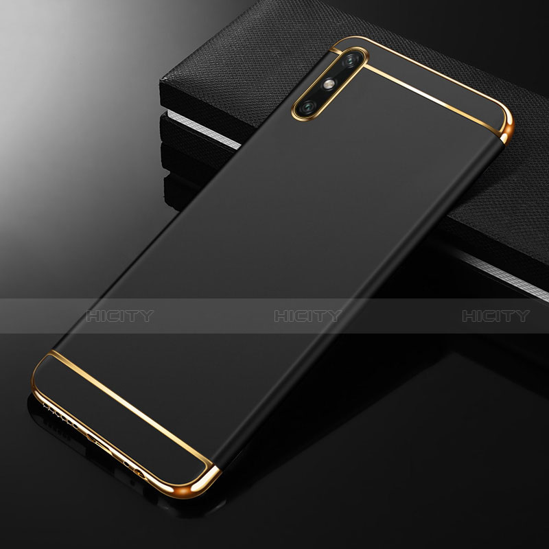 Coque Bumper Luxe Metal et Plastique Etui Housse M01 pour Huawei Enjoy 10e Noir Plus