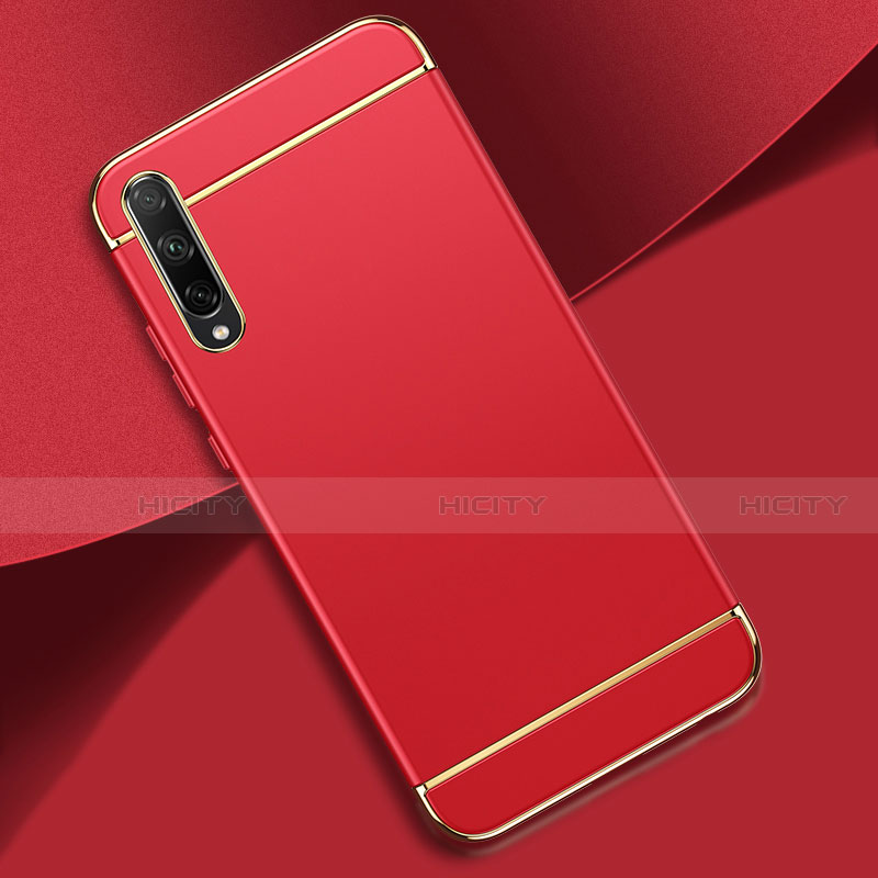 Coque Bumper Luxe Metal et Plastique Etui Housse M01 pour Huawei Enjoy 10S Rouge Plus