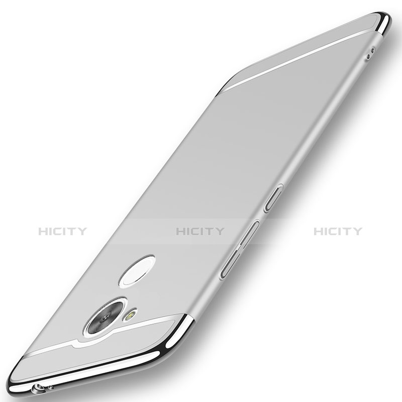 Coque Bumper Luxe Metal et Plastique Etui Housse M01 pour Huawei Enjoy 6S Argent Plus