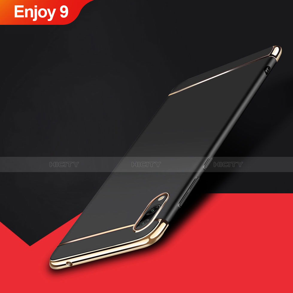 Coque Bumper Luxe Metal et Plastique Etui Housse M01 pour Huawei Enjoy 9 Noir Plus