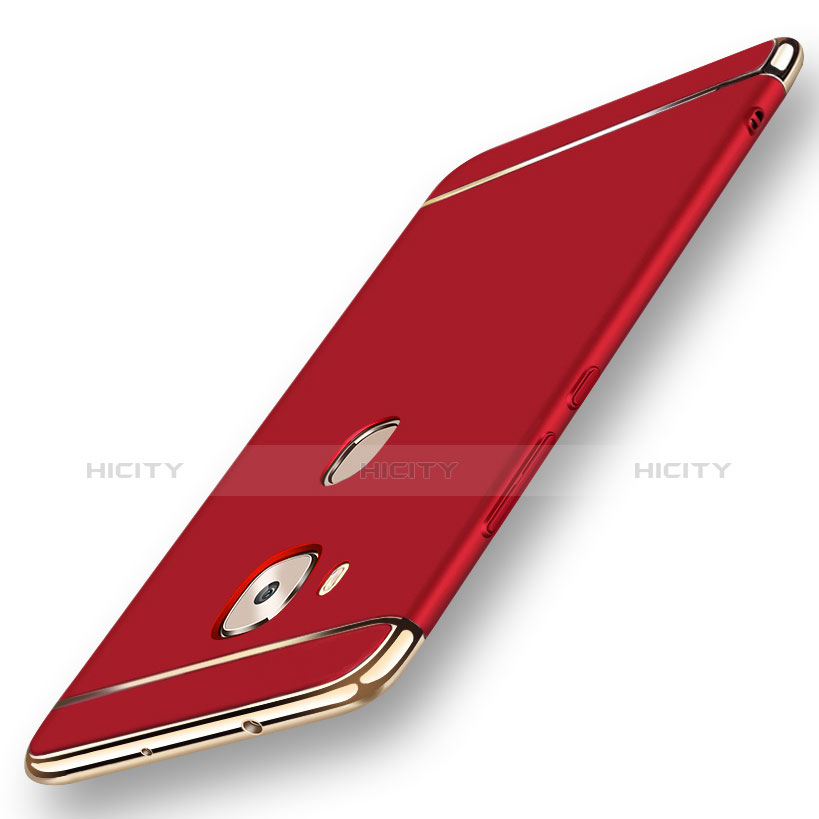 Coque Bumper Luxe Metal et Plastique Etui Housse M01 pour Huawei G7 Plus Rouge Plus
