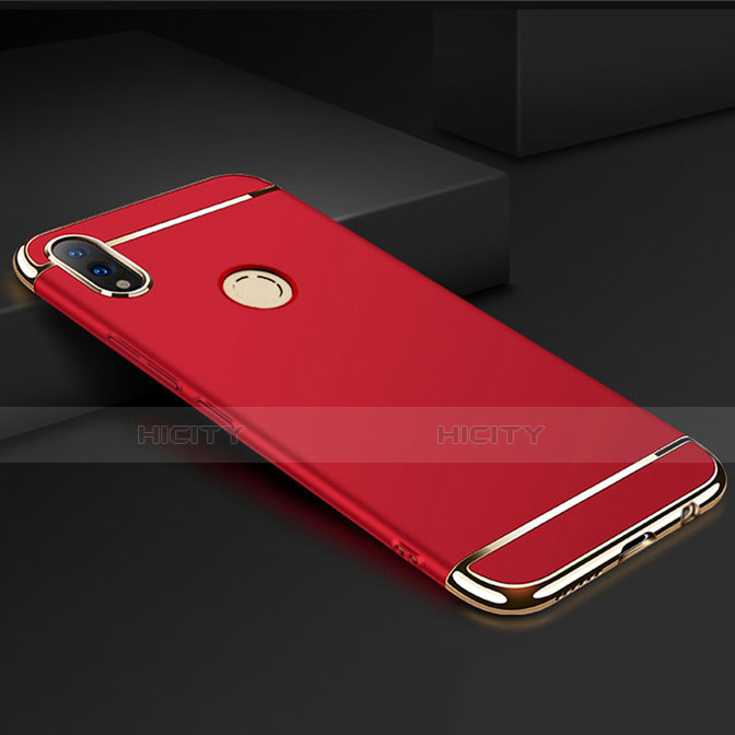 Coque Bumper Luxe Metal et Plastique Etui Housse M01 pour Huawei Honor View 10 Lite Rouge Plus