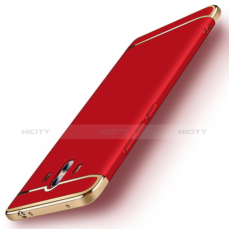 Coque Bumper Luxe Metal et Plastique Etui Housse M01 pour Huawei Mate 10 Rouge Plus