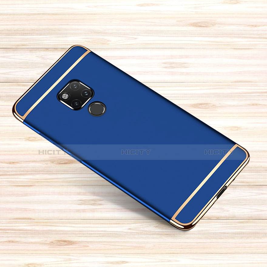 Coque Bumper Luxe Metal et Plastique Etui Housse M01 pour Huawei Mate 20 X 5G Bleu Plus