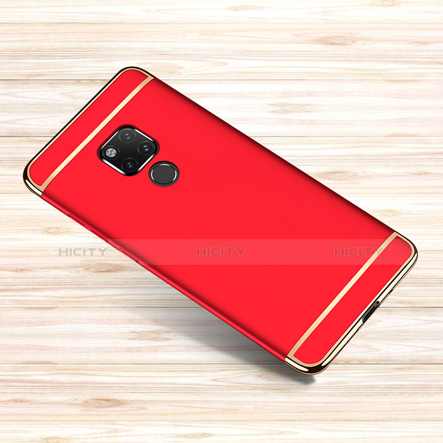 Coque Bumper Luxe Metal et Plastique Etui Housse M01 pour Huawei Mate 20 X Rouge Plus