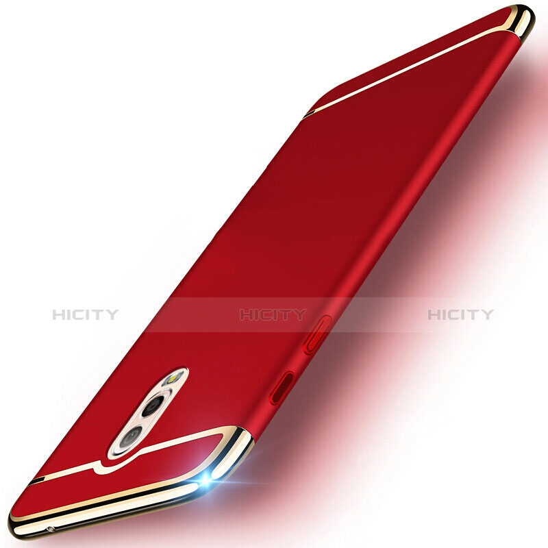 Coque Bumper Luxe Metal et Plastique Etui Housse M01 pour Samsung Galaxy C7 (2017) Rouge Plus