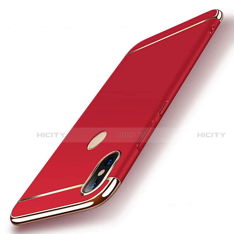 Coque Bumper Luxe Metal et Plastique Etui Housse M01 pour Xiaomi Mi 8 Rouge Plus