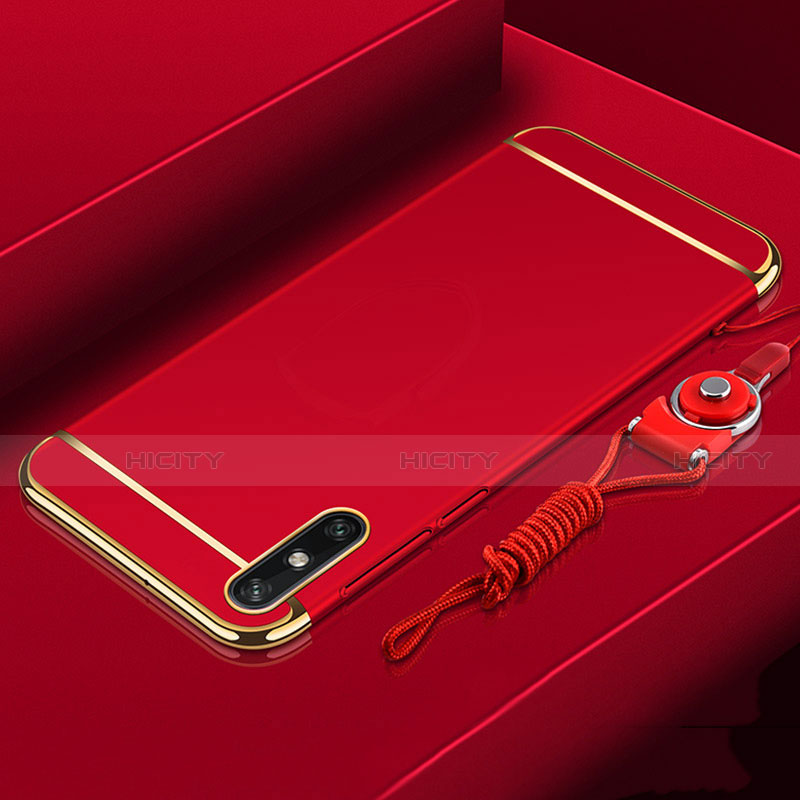 Coque Bumper Luxe Metal et Plastique Etui Housse M03 pour Huawei Enjoy 10e Rouge Plus