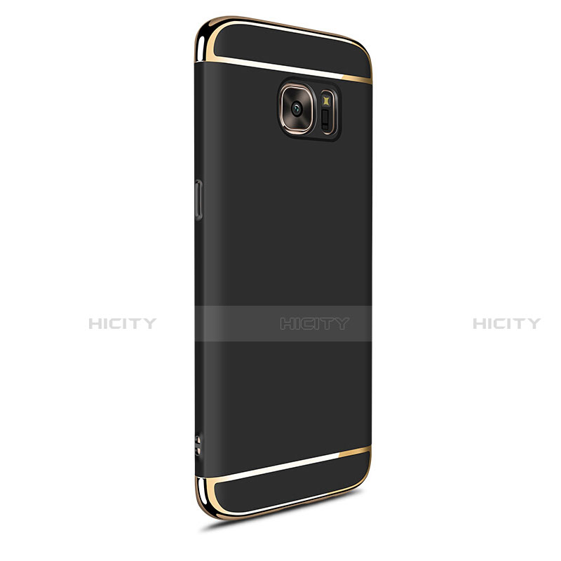 Coque Bumper Luxe Metal et Plastique Etui Housse M05 pour Samsung Galaxy S7 Edge G935F Noir Plus