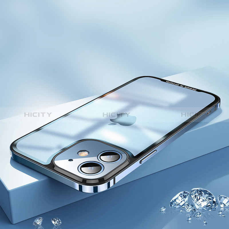 Coque Bumper Luxe Metal et Plastique Etui Housse QC2 pour Apple iPhone 12 Plus