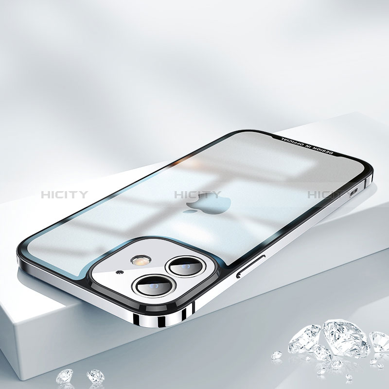 Coque Bumper Luxe Metal et Plastique Etui Housse QC2 pour Apple iPhone 12 Plus