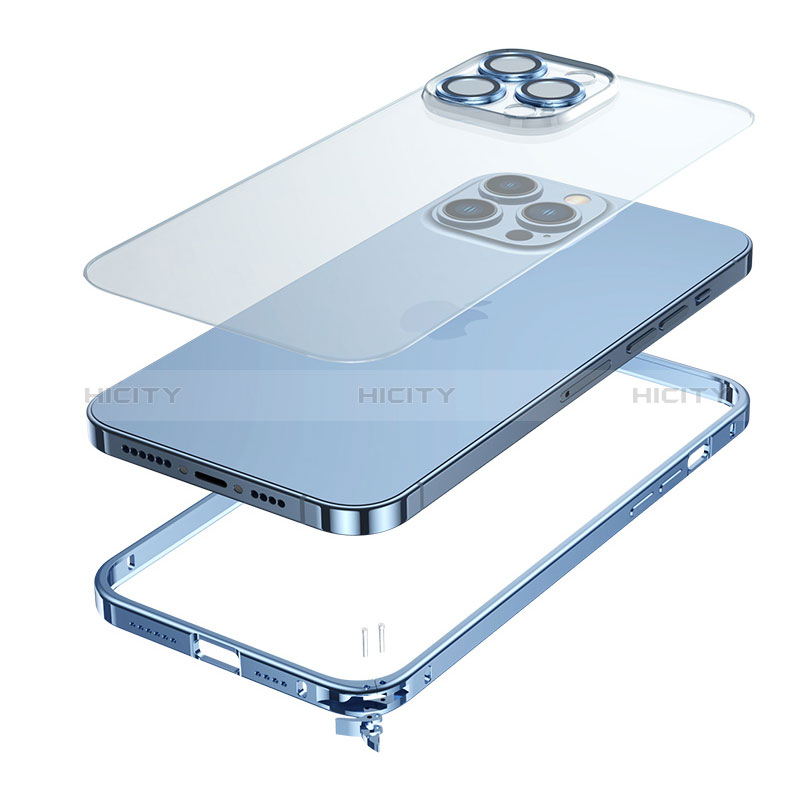 Coque Bumper Luxe Metal et Plastique Etui Housse QC3 pour Apple iPhone 14 Pro Max Plus