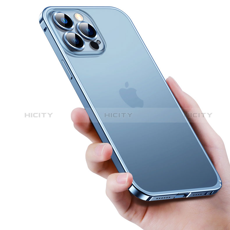 Coque Bumper Luxe Metal et Plastique Etui Housse QC3 pour Apple iPhone 14 Pro Plus