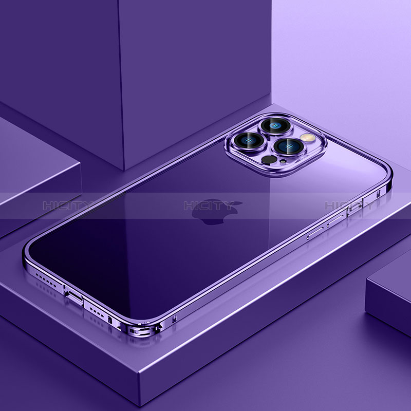 Coque Bumper Luxe Metal et Plastique Etui Housse QC4 pour Apple iPhone 12 Pro Plus