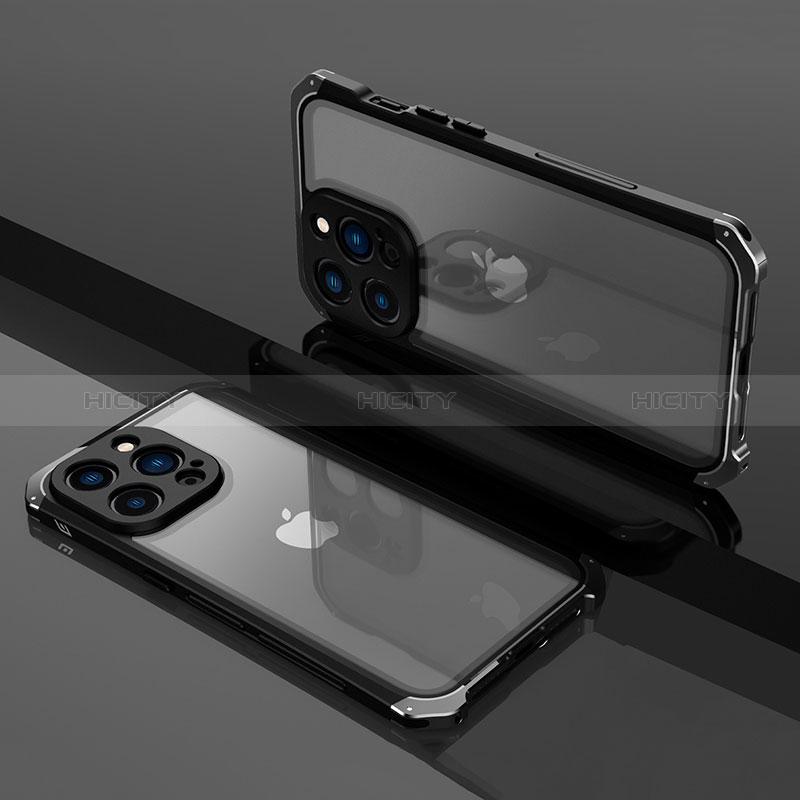 Coque Bumper Luxe Metal et Plastique Etui Housse SQ1 pour Apple iPhone 14 Pro Plus
