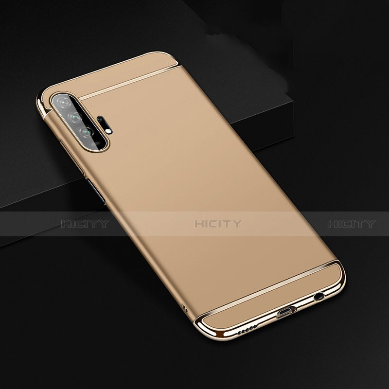 Coque Bumper Luxe Metal et Plastique Etui Housse T01 pour Huawei Honor 20 Pro Or Plus