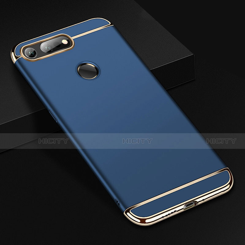 Coque Bumper Luxe Metal et Plastique Etui Housse T01 pour Huawei Honor View 20 Bleu Plus