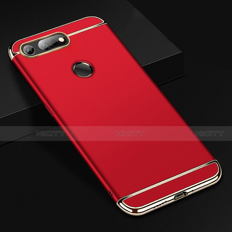 Coque Bumper Luxe Metal et Plastique Etui Housse T01 pour Huawei Honor View 20 Rouge Plus