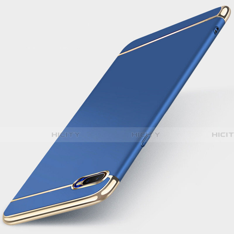Coque Bumper Luxe Metal et Plastique Etui Housse T01 pour Oppo R15X Bleu Plus