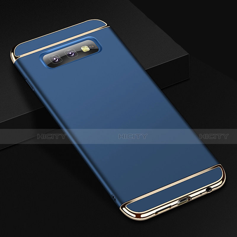 Coque Bumper Luxe Metal et Plastique Etui Housse T01 pour Samsung Galaxy S10e Bleu Plus