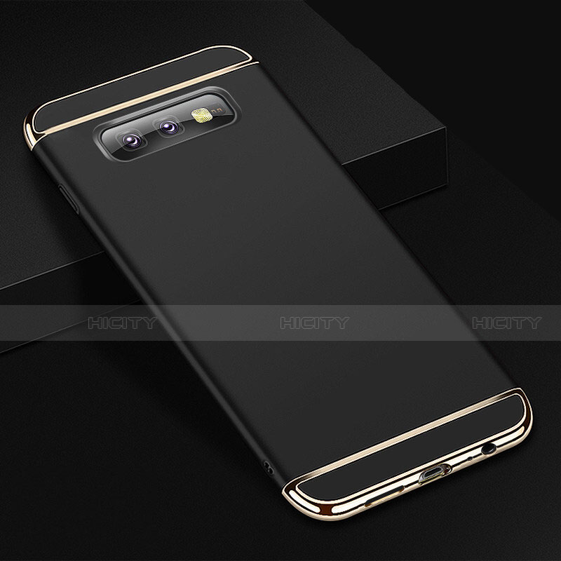 Coque Bumper Luxe Metal et Plastique Etui Housse T01 pour Samsung Galaxy S10e Noir Plus
