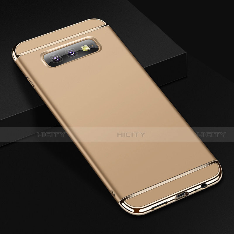 Coque Bumper Luxe Metal et Plastique Etui Housse T01 pour Samsung Galaxy S10e Or Plus