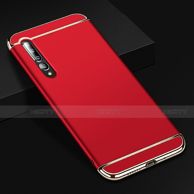 Coque Bumper Luxe Metal et Plastique Etui Housse T02 pour Xiaomi Mi 10 Pro Rouge Plus