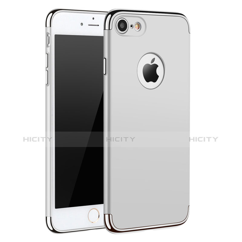 Coque Bumper Luxe Metal et Plastique M01 pour Apple iPhone 8 Blanc Plus