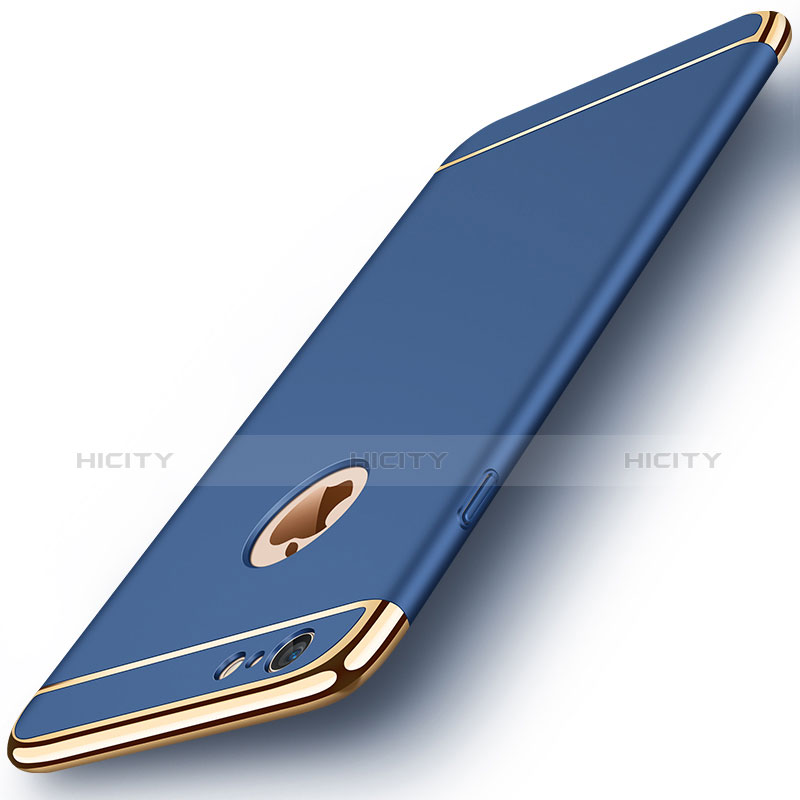 Coque Bumper Luxe Metal et Plastique pour Apple iPhone 6S Bleu Plus