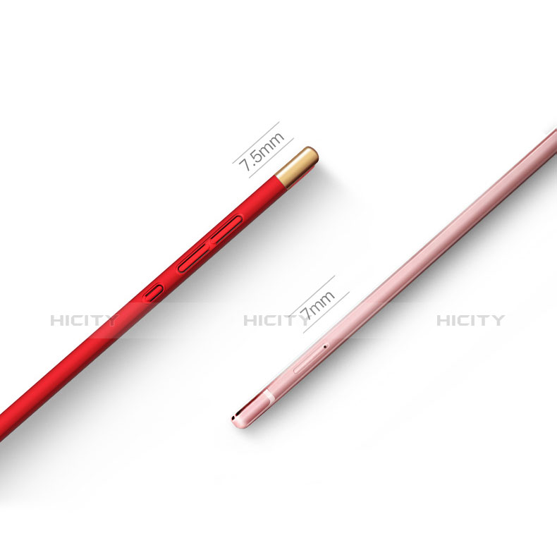 Coque Bumper Luxe Metal et Plastique pour Huawei Honor 9 Premium Rouge Plus
