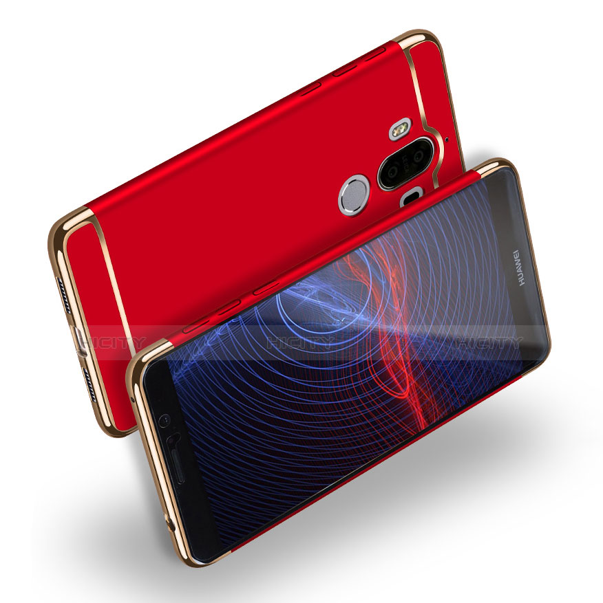 Coque Bumper Luxe Metal et Plastique pour Huawei Mate 9 Rouge Plus