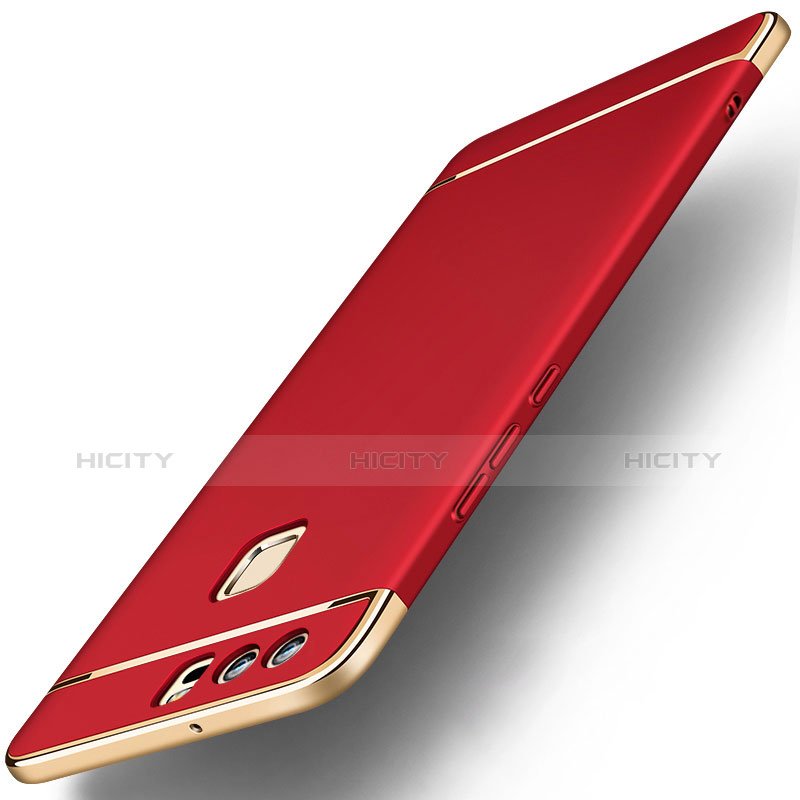 Coque Bumper Luxe Metal et Plastique pour Huawei P9 Rouge Plus