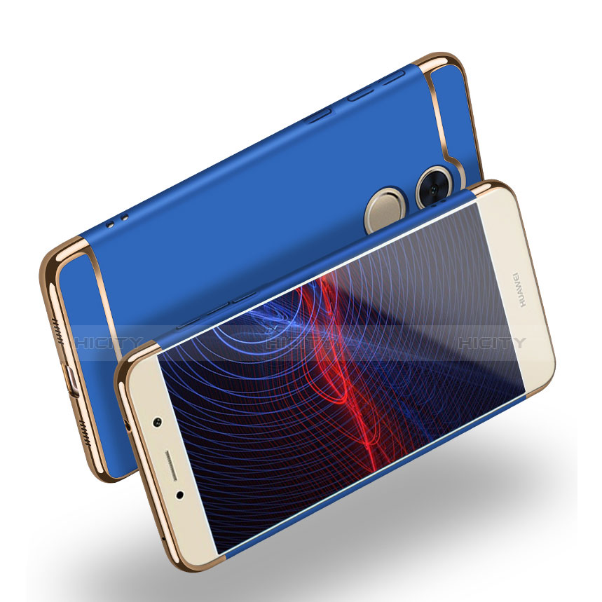 Coque Bumper Luxe Metal et Plastique pour Huawei Y7 Prime Bleu Plus