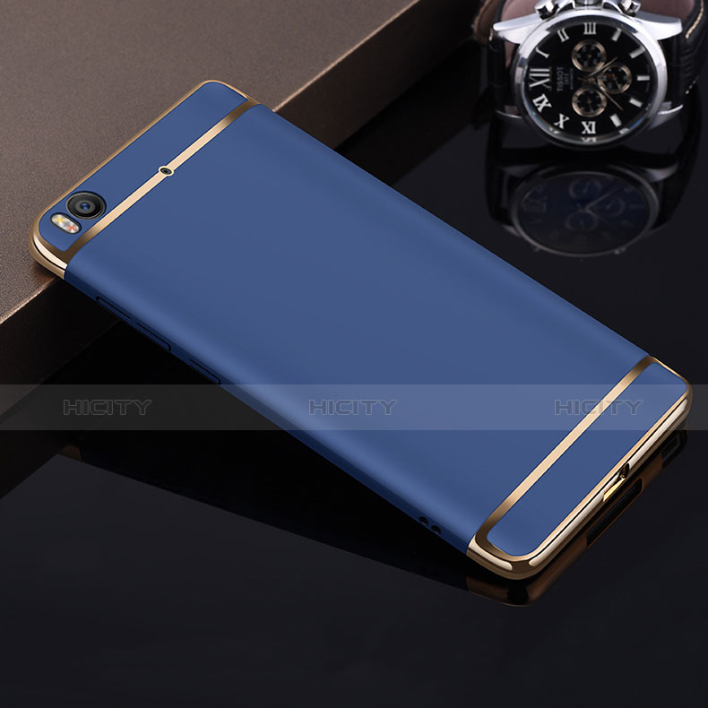 Coque Bumper Luxe Metal et Plastique pour Xiaomi Mi 5S 4G Bleu Plus