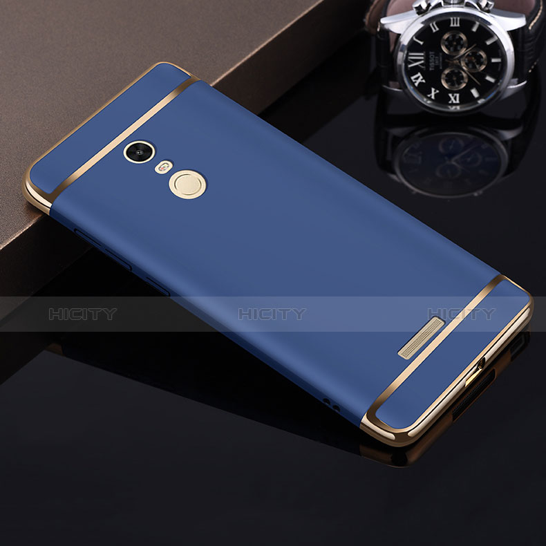 Coque Bumper Luxe Metal et Plastique pour Xiaomi Redmi Note 3 Pro Bleu Plus