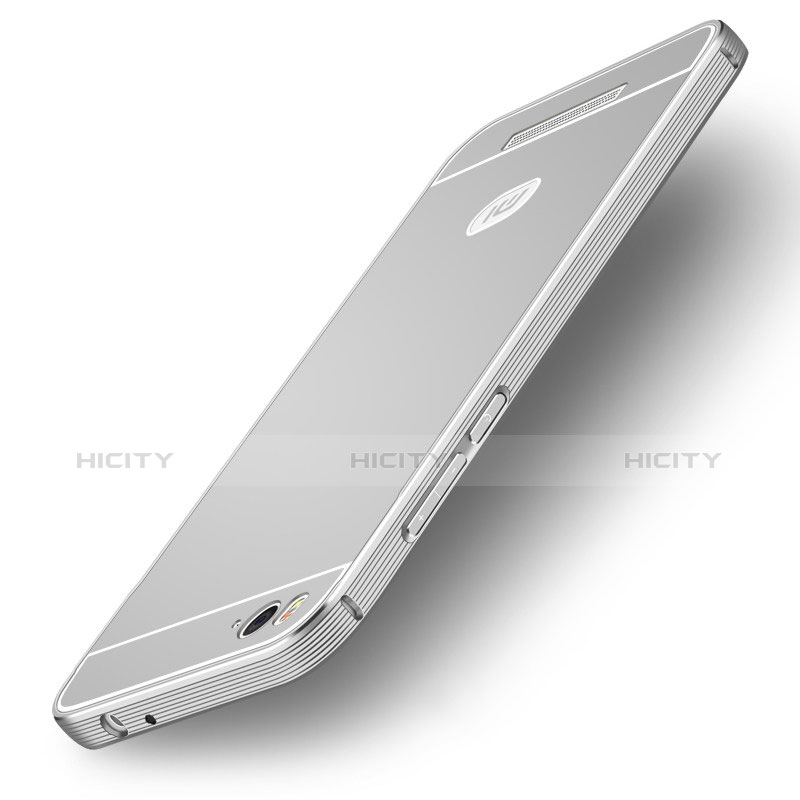 Coque Bumper Luxe Metal et Silicone Etui Housse M01 pour Xiaomi Mi 4C Plus