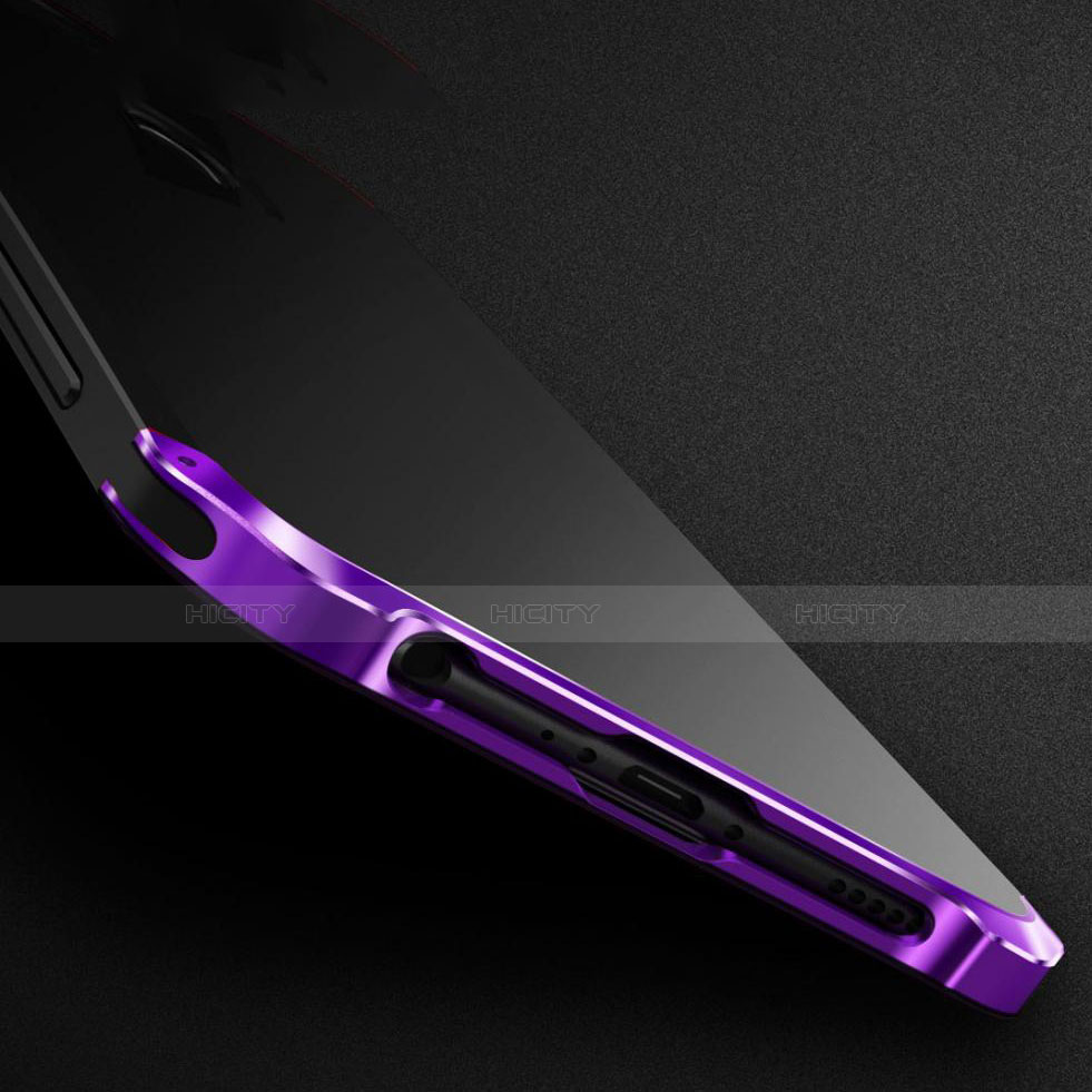 Coque Bumper Luxe Metal et Silicone Etui Housse M02 pour Oppo RX17 Pro Plus