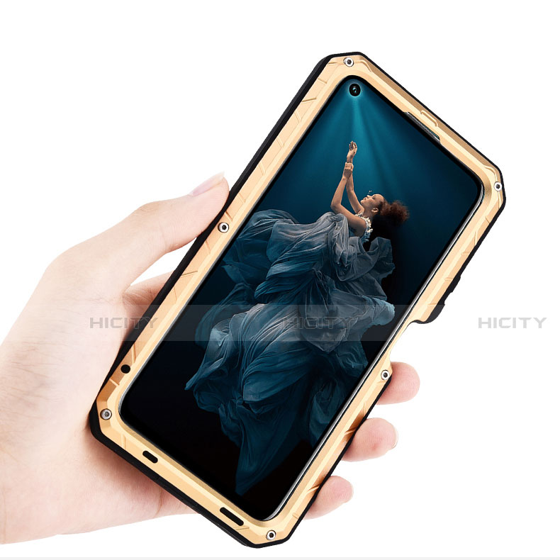 Coque Bumper Luxe Metal et Silicone Etui Housse T01 pour Huawei Honor 20 Pro Plus