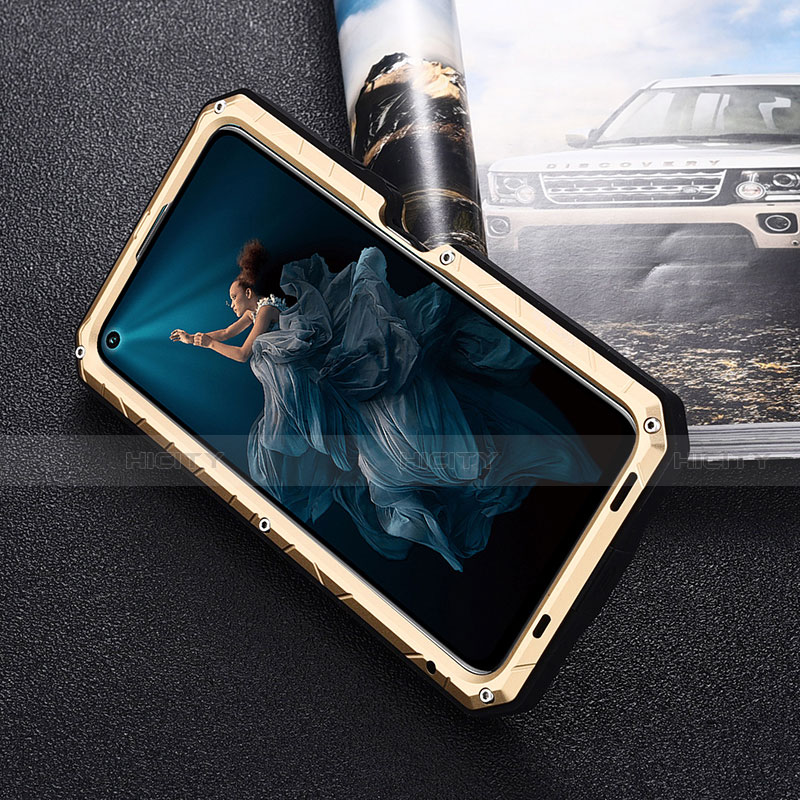 Coque Bumper Luxe Metal et Silicone Etui Housse T01 pour Huawei Honor 20 Pro Plus