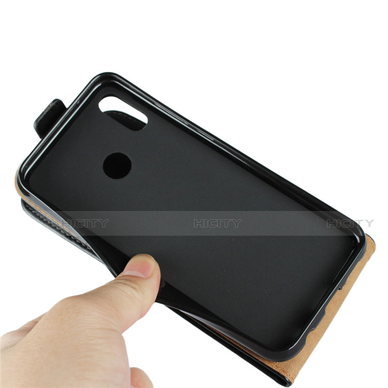 Coque Clapet Portefeuille Cuir pour Huawei P20 Lite Noir Plus