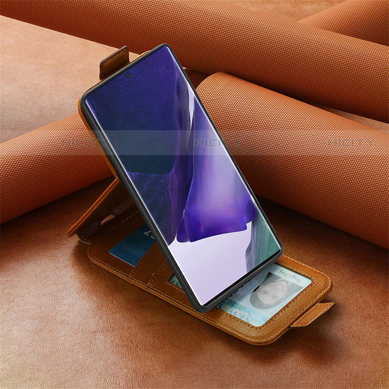 Coque Clapet Portefeuille Cuir S01D pour Samsung Galaxy S21 Ultra 5G Plus
