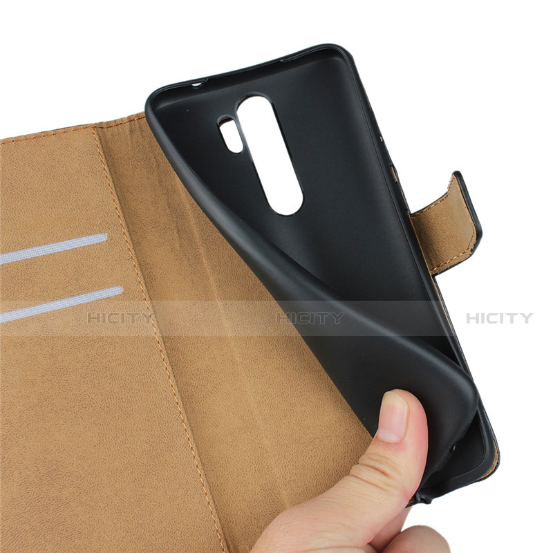 Coque Clapet Portefeuille Livre Cuir K01 pour Xiaomi Redmi Note 8 Pro Noir Plus