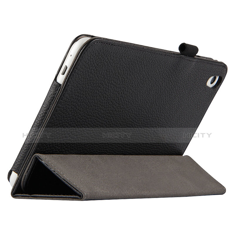 Coque Clapet Portefeuille Livre Cuir L01 pour Huawei Honor Pad 2 Noir Plus