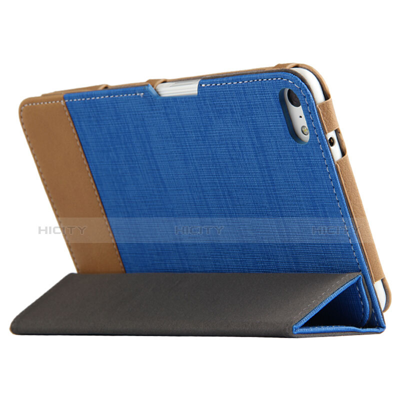 Coque Clapet Portefeuille Livre Cuir L01 pour Huawei MediaPad T2 Pro 7.0 PLE-703L Bleu Plus