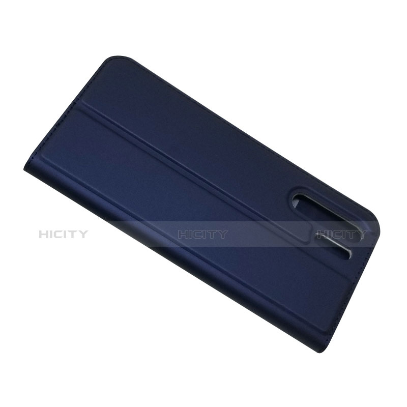 Coque Clapet Portefeuille Livre Cuir L01 pour Huawei P30 Pro New Edition Bleu Plus