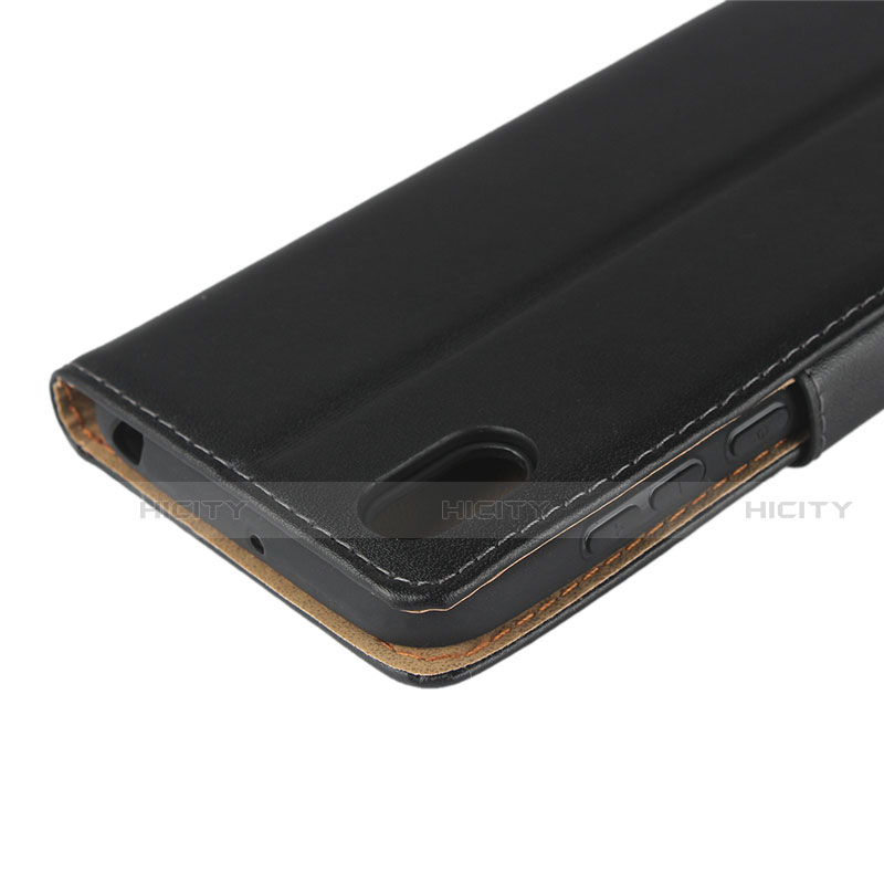 Coque Clapet Portefeuille Livre Cuir L01 pour Huawei Y5 (2019) Noir Plus