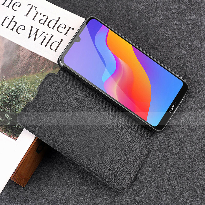 Coque Clapet Portefeuille Livre Cuir L01 pour Huawei Y6 Prime (2019) Noir Plus