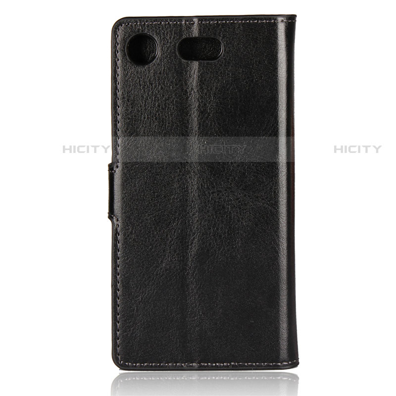 Coque Clapet Portefeuille Livre Cuir L01 pour Sony Xperia XZ1 Compact Noir Plus