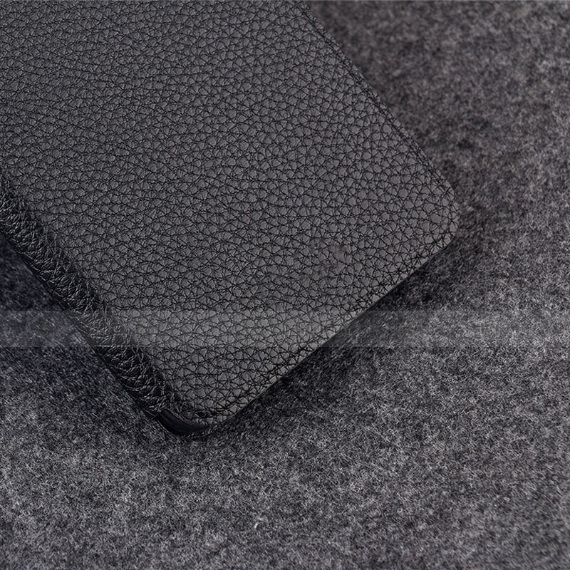 Coque Clapet Portefeuille Livre Cuir L01 pour Xiaomi Redmi 7 Noir Plus