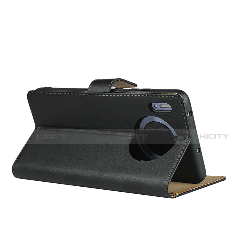 Coque Clapet Portefeuille Livre Cuir L02 pour Huawei Mate 30 5G Noir Plus